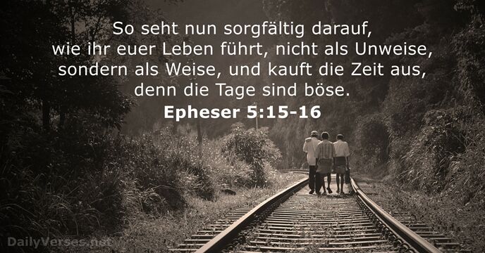 epheser 5:15-16