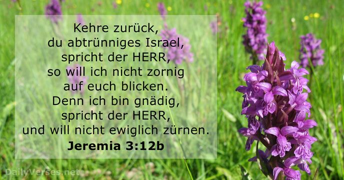 jeremia 3:12b