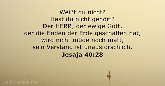 Jesaja 40:28