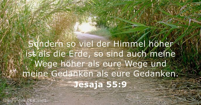 jesaja 55:9