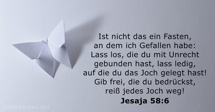 jesaja 58:6
