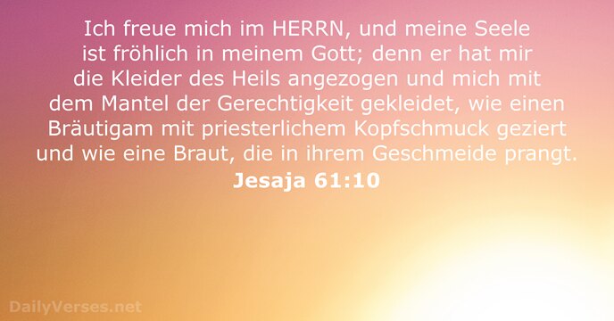 Jesaja 61:10