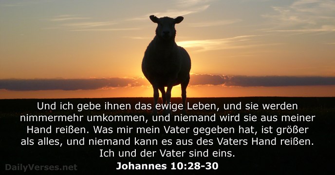 Johannes 10:28-30