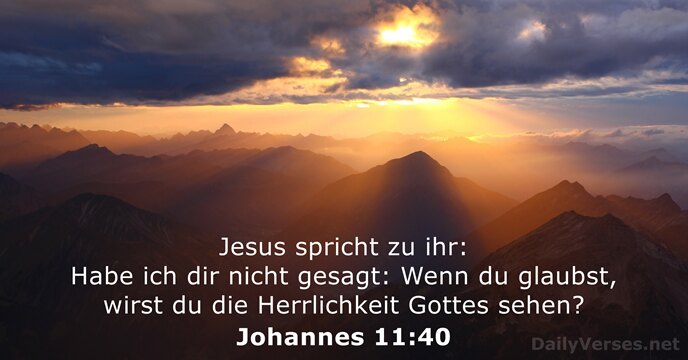 johannes 11:40