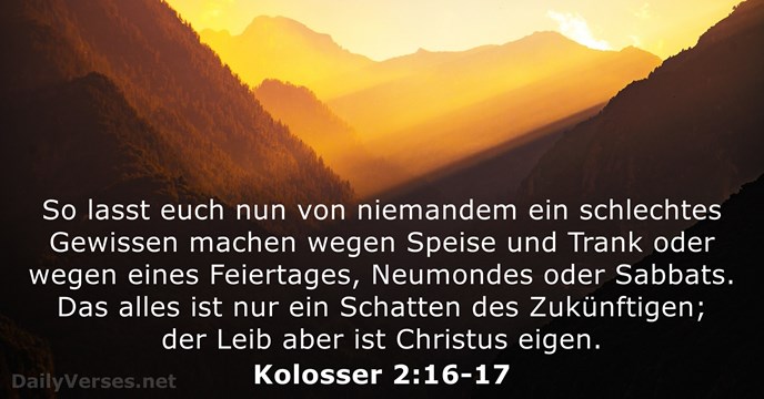 kolosser 2:16-17