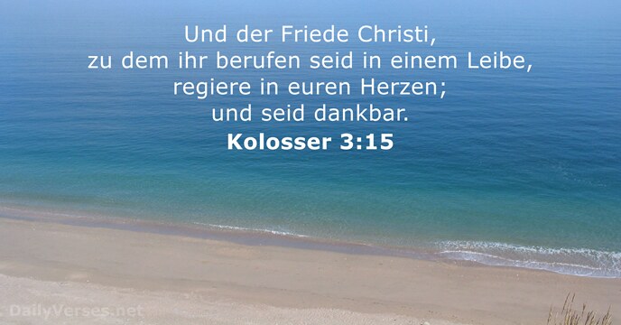 kolosser 3:15