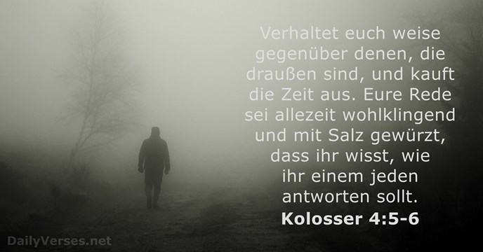 Kolosser 4:5-6