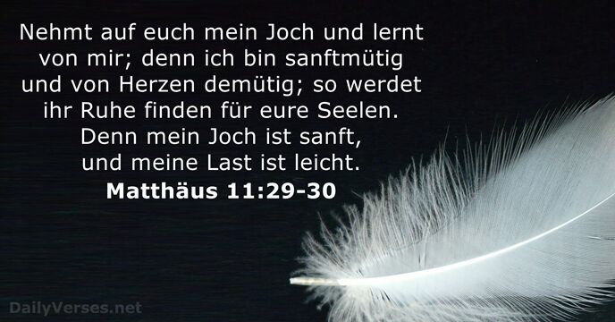 matthaus 11:29-30