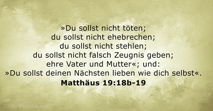 matthaus 19:18b-19
