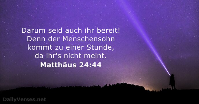 Matthäus 24:44