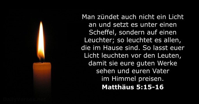 Matthäus 5:15-16