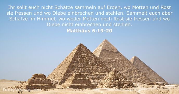 Matthäus 6:19-20