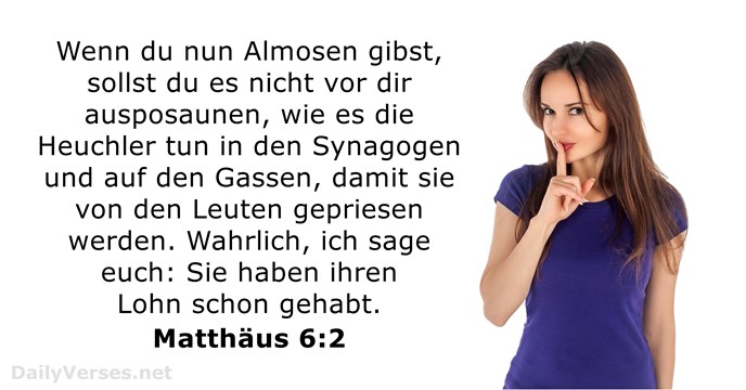 matthaus 6:2
