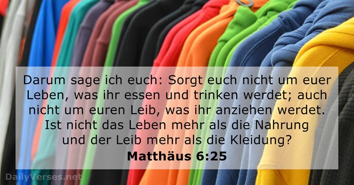 Matthäus 6:25