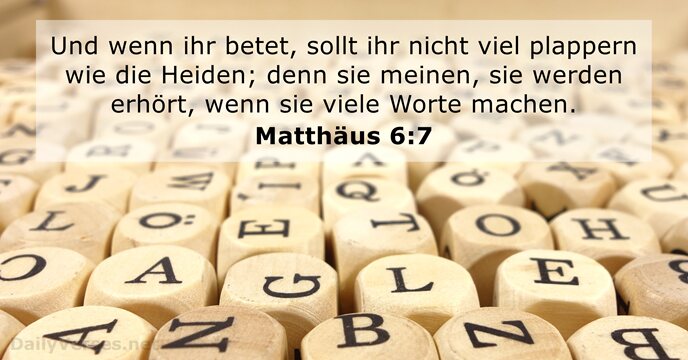 Matthäus 6:7