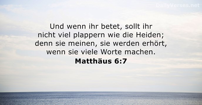 matthaus 6:7