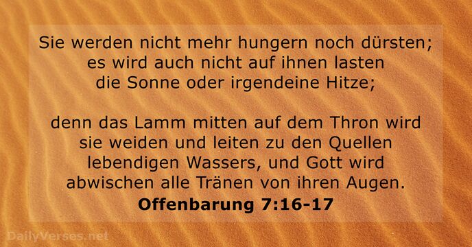 Offenbarung 7:16-17