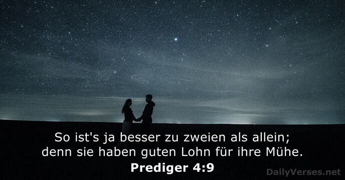 Prediger 4:9