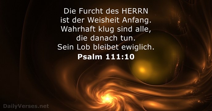 psalmen 111:10