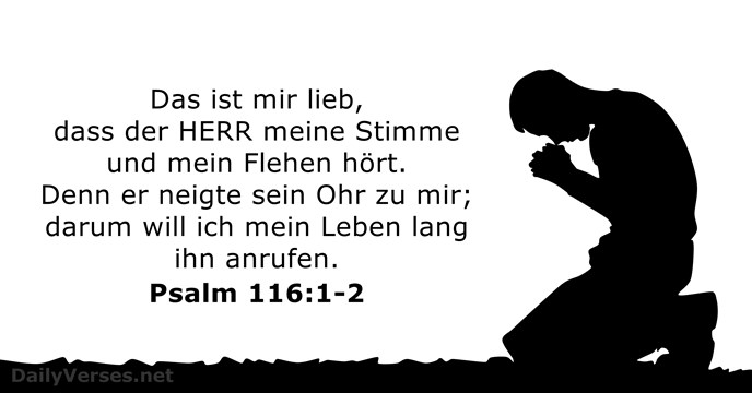 Psalmen 116:1-2