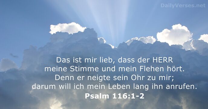 psalmen 116:1-2