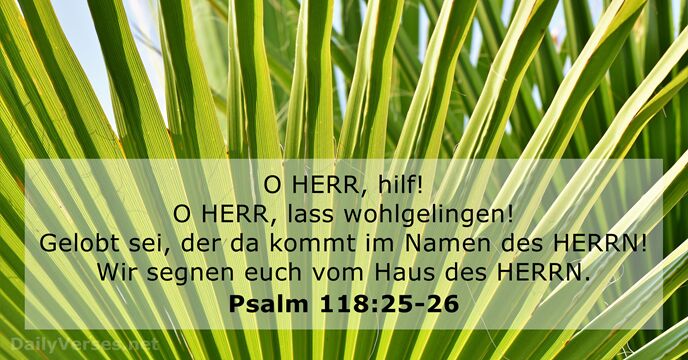 Psalmen 118:25-26