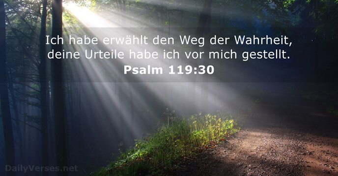 Psalmen 119:30