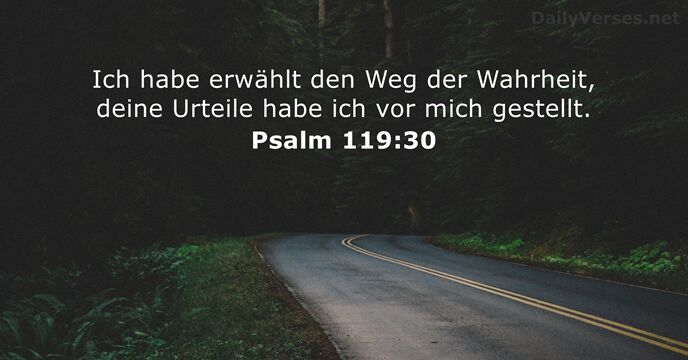 Psalmen 119:30