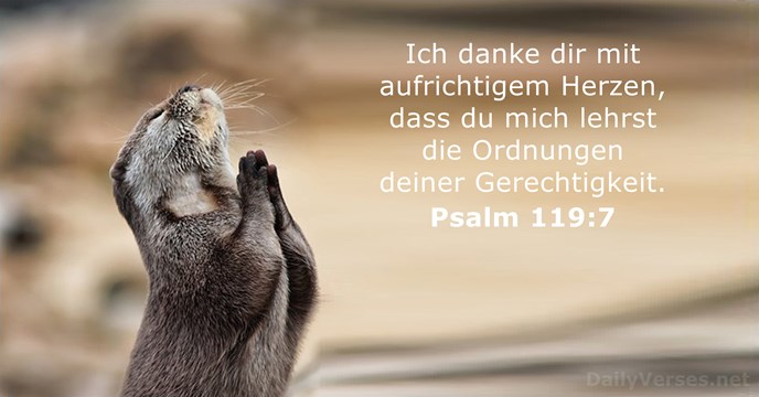 psalmen 119:7