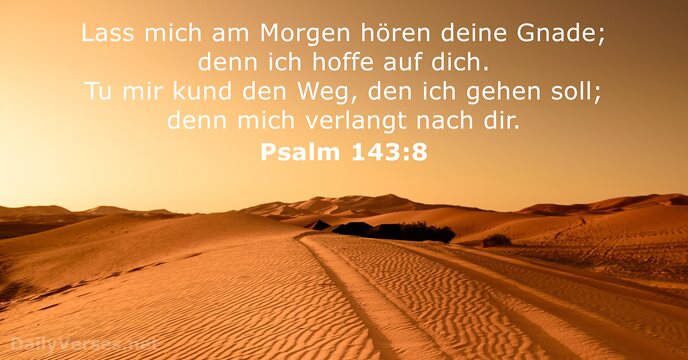 Psalmen 143:8