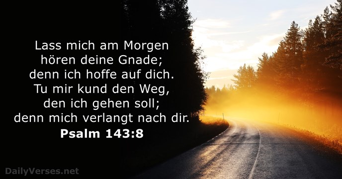Psalmen 143:8