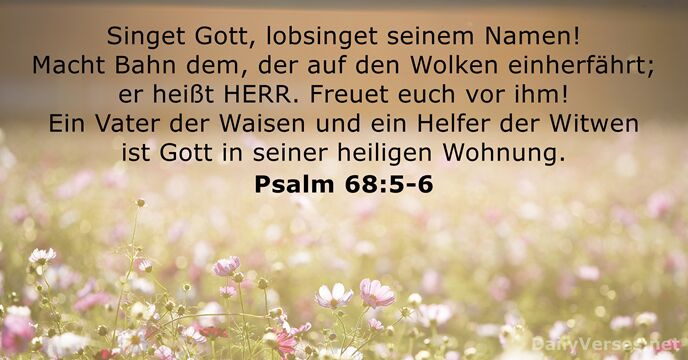 Psalmen 68:5-6