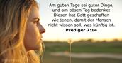 prediger 7:14