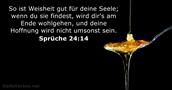 spruche 24:14