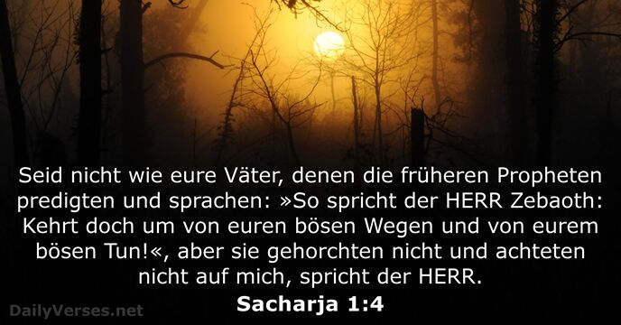 sacharja 1:4