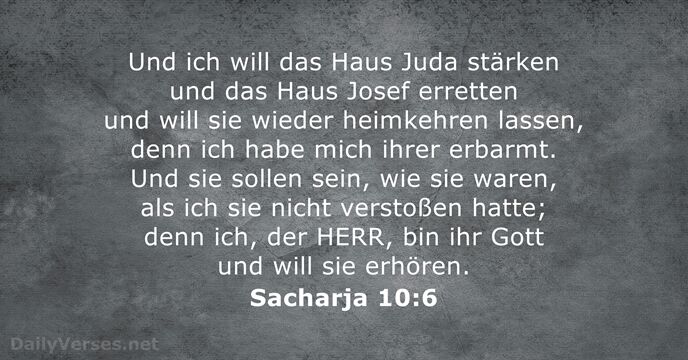 Sacharja 10:6