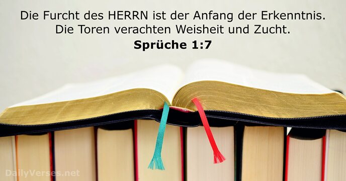 spruche 1:7