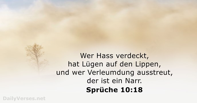 spruche 10:18