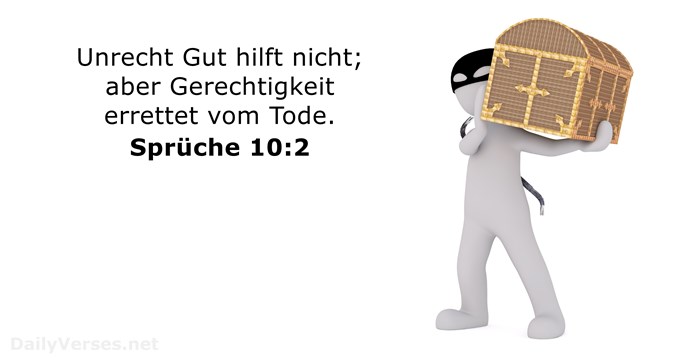 spruche 10:2