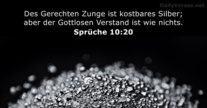 spruche 10:20