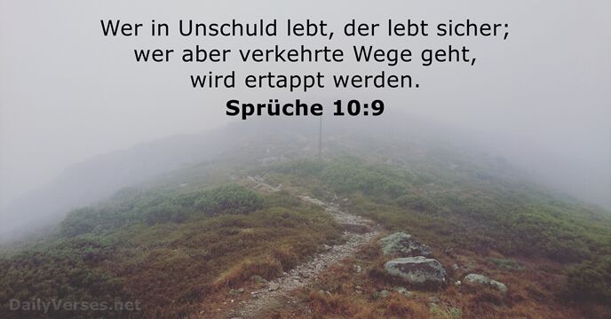 spruche 10:9