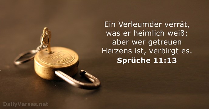 spruche 11:13