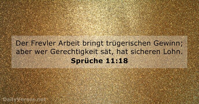 Sprüche 11:18