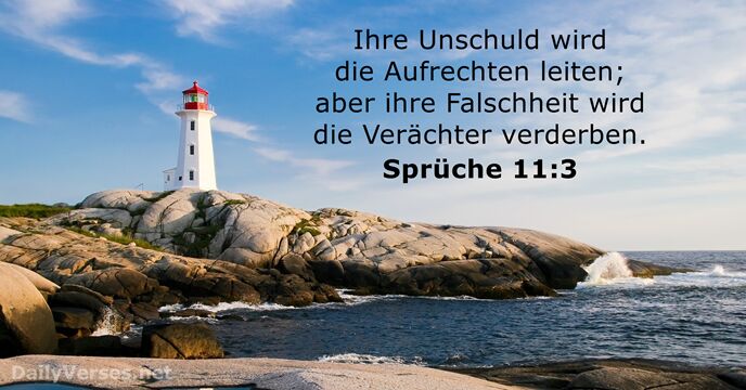spruche 11:3