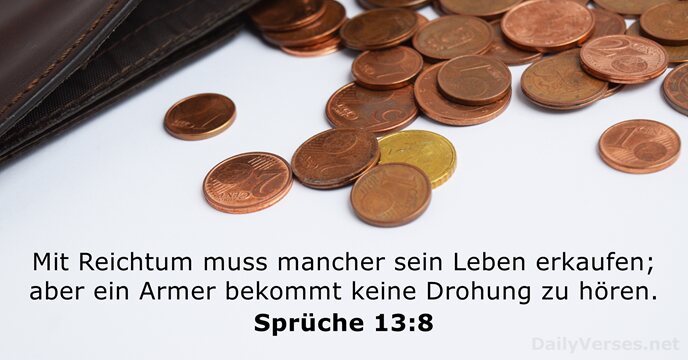 spruche 13:8