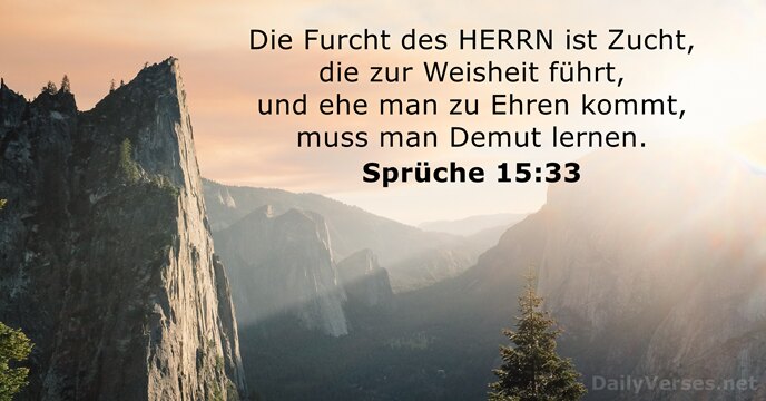 Sprüche 15:33