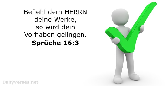 Sprüche 16:3
