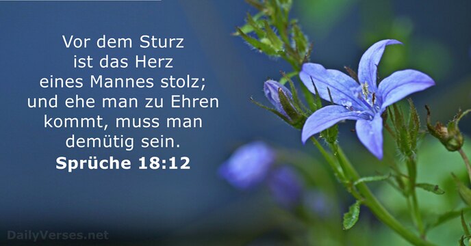 spruche 18:12