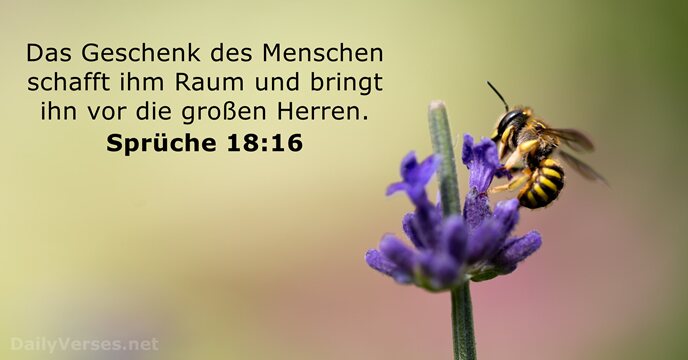 spruche 18:16