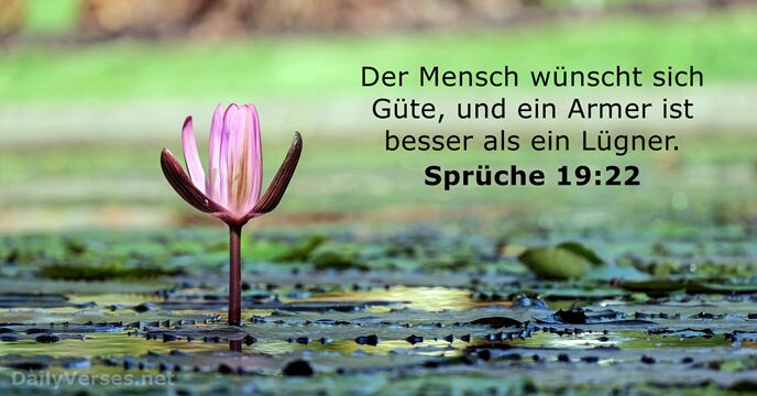spruche 19:22